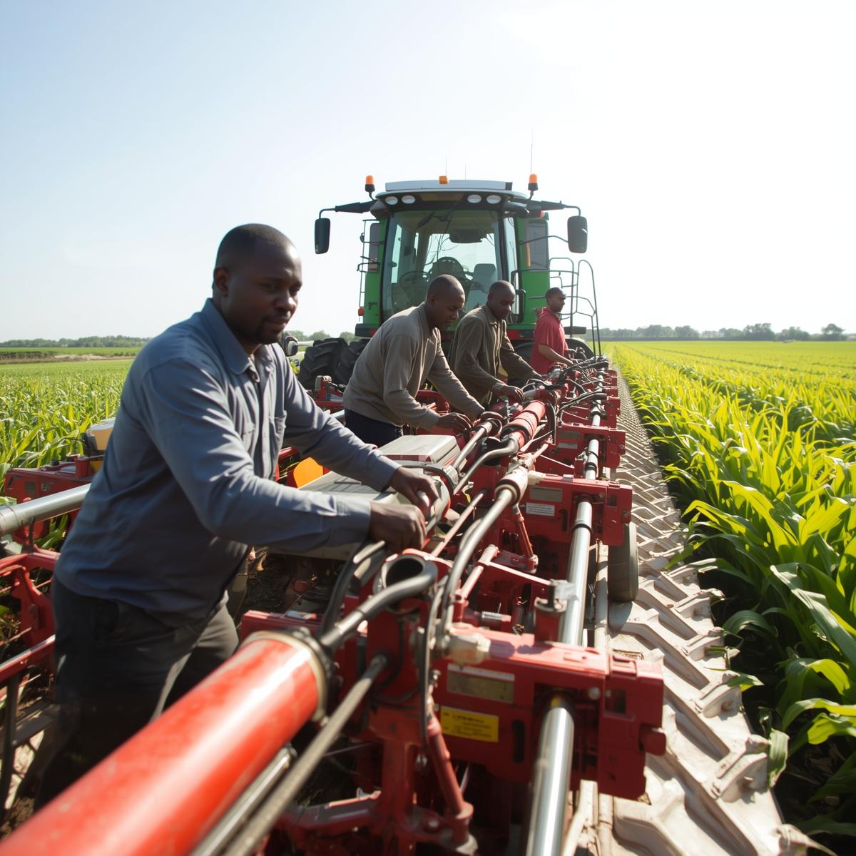 Services create image of africans on a mechanized farm (3)